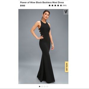 Lulu’s Power of Wow Black Maxi Dress